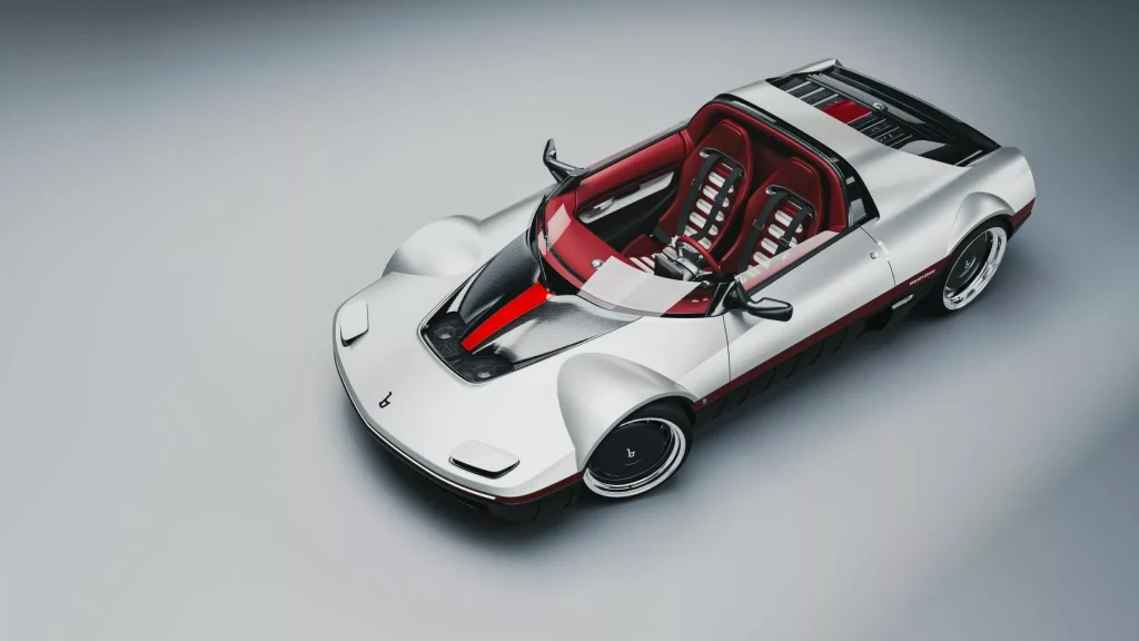 Bertone has revived its 1969 Runabout concept as a featherweight sports car with nautical design cues and pop-up headlights that modern cars no longer get