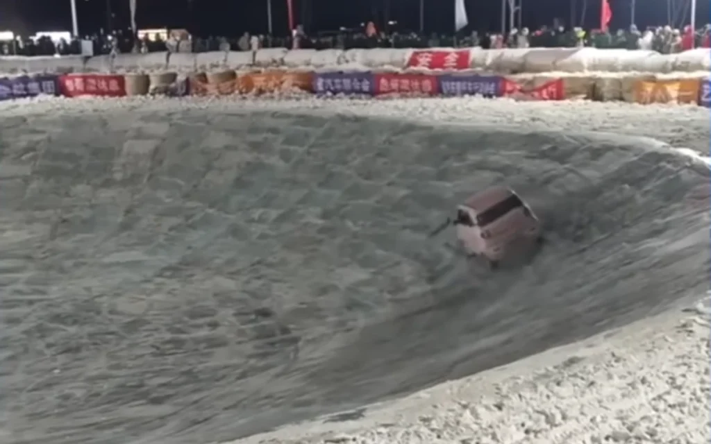 Tesla faced a rocky moment in an ice pit test conducted in China, designed to push vehicles to the limits of winter driving. 