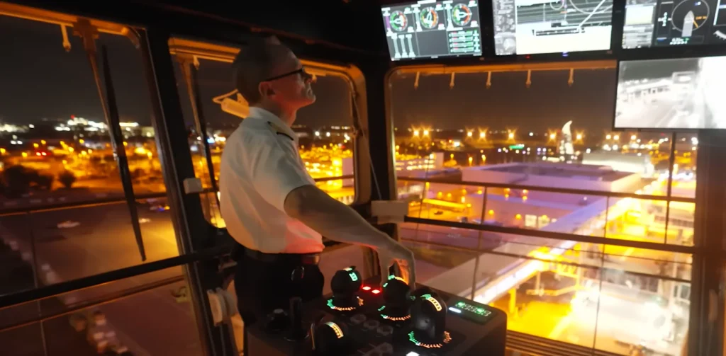 Captain of world's biggest cruise ship explains how he manages to dock it