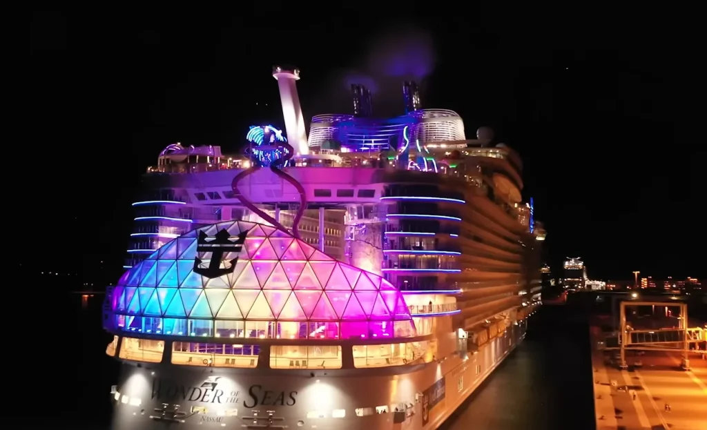 Captain of world's biggest cruise ship explains how he manages to dock it
