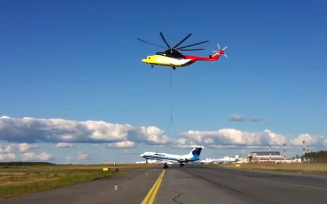 The monstrous Mil Mi-26 is the biggest helicopter in the world and can lift a plane