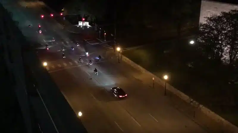 Dead Red laws were designed to help motorcycles get through red lights - but not quite like this.