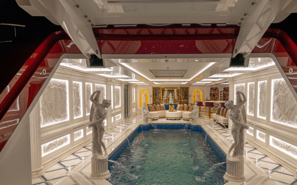 Billionaires Leona yacht has a magical hidden component