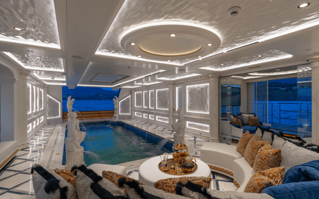 Billionaires Leona yacht has a magical hidden component