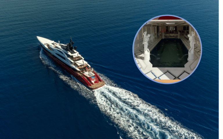 Billionaires yacht has hidden component as you go deeper into its interior