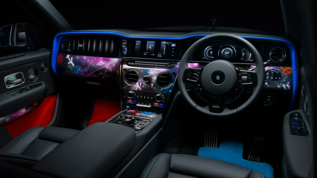 Rolls-Royce unveils 1-of-5 Black Badge Cullinan by Cyril Kongo with interiors that are literally a work of art