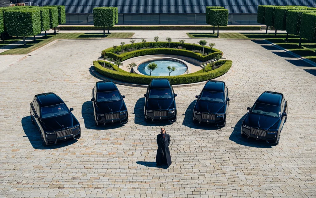 Rolls-Royce unveils 1-of-5 Black Badge Cullinan by Cyril Kongo with interiors that are literally a work of art