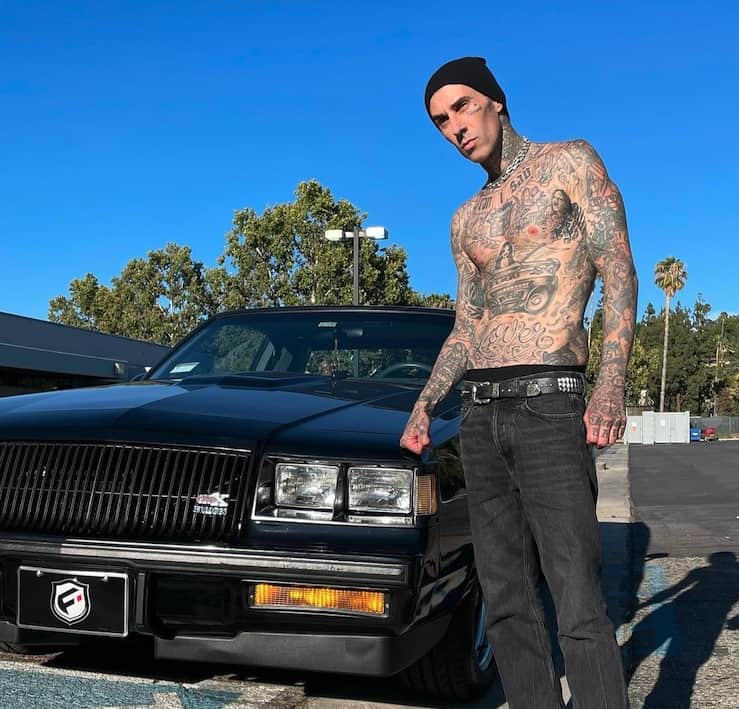 Travis Barker with his GNX