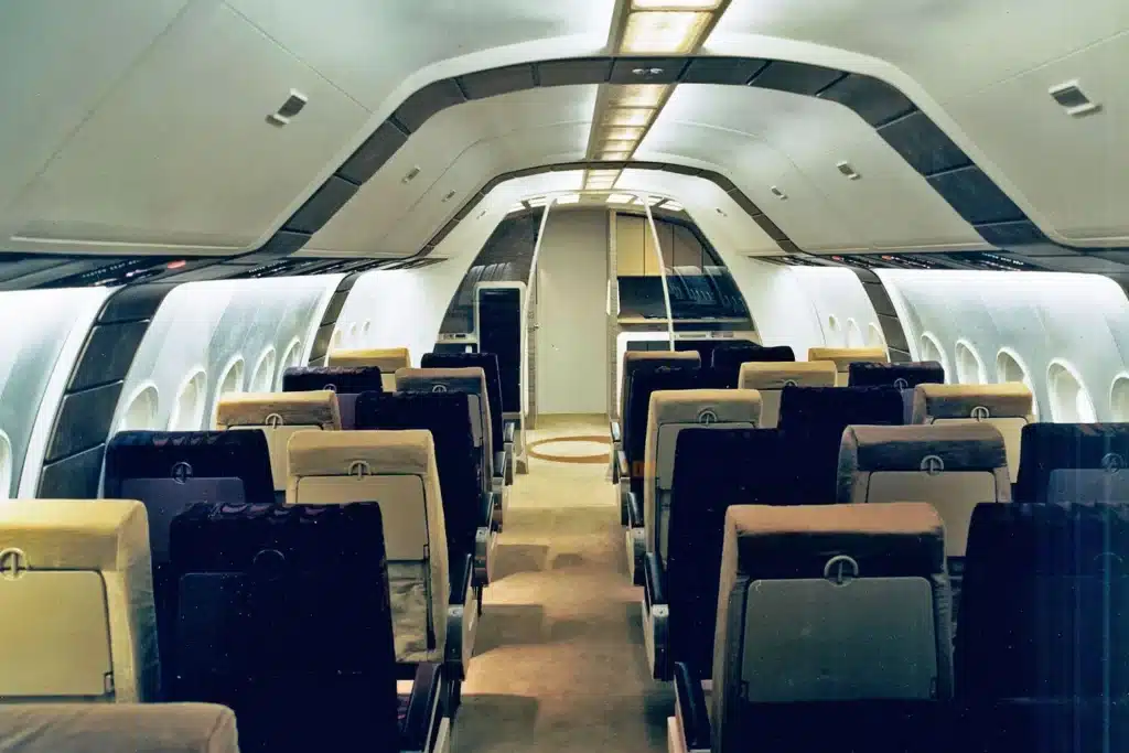 Boeing 2707 supersonic jet cabin