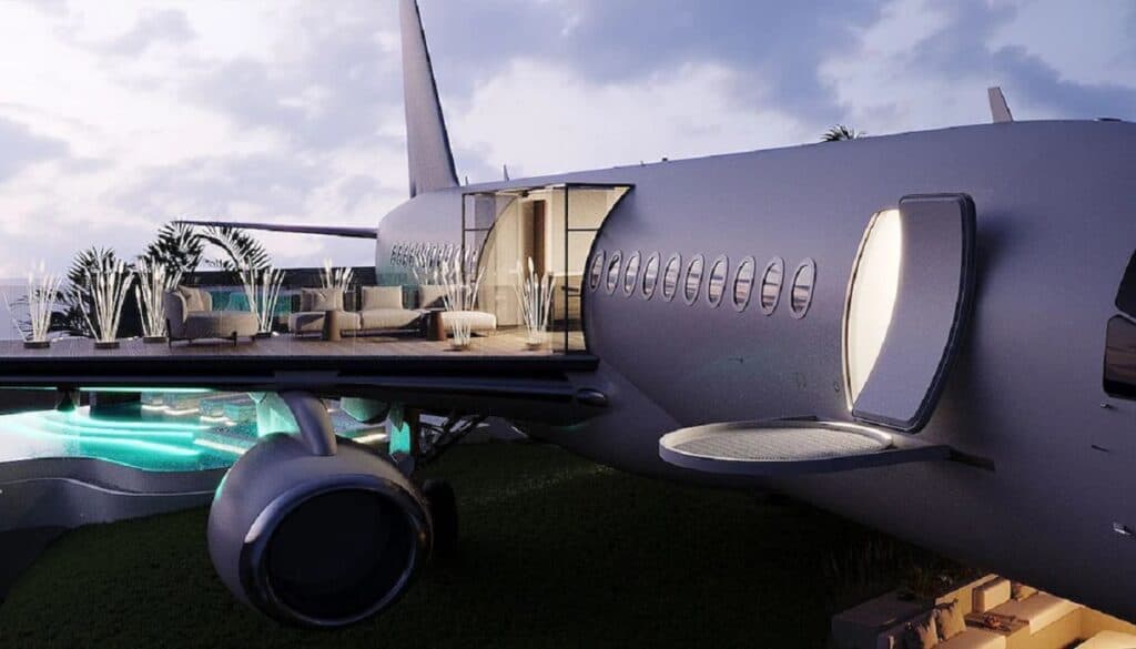 Boeing 737 jet turned private villa in Bali, feature image