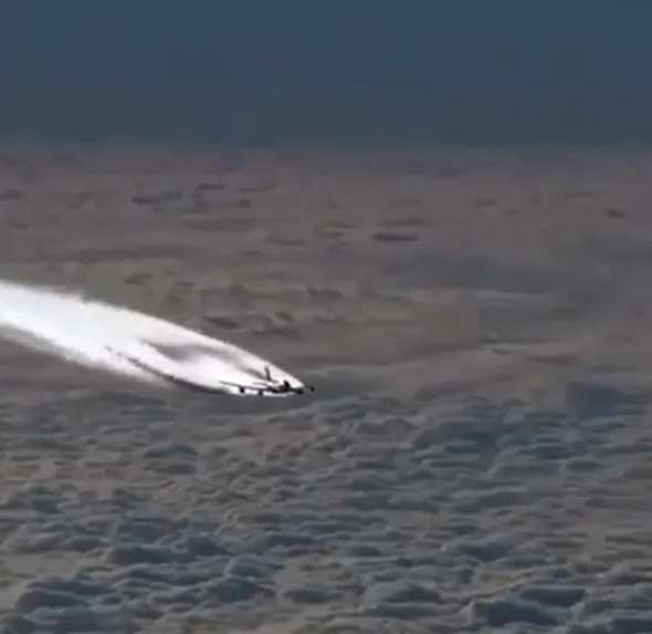 A Boeing 747 glides above the clouds in one of aviation’s most breathtaking sights