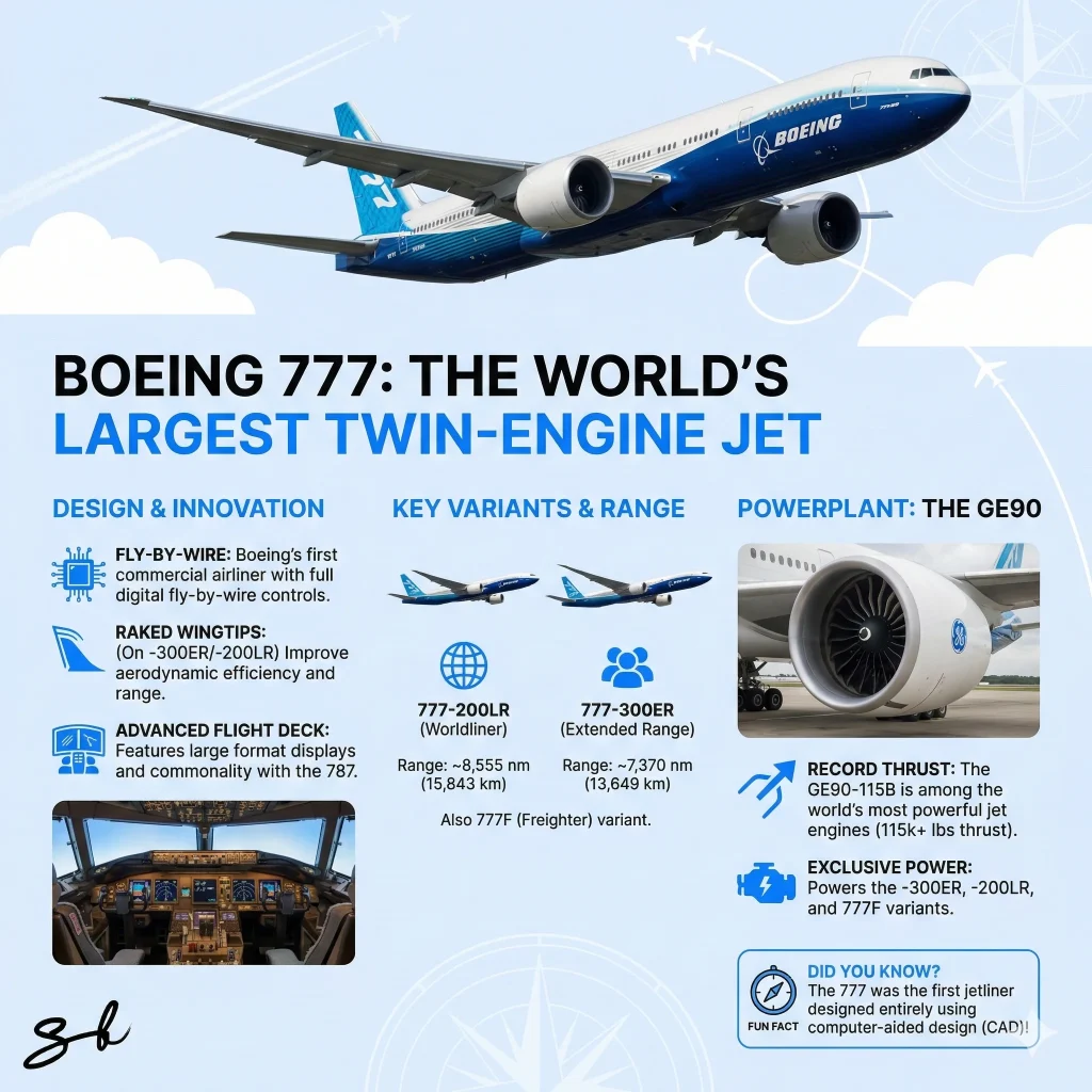 Every Boeing 777 has these black stripes on its wings and this is what they're for