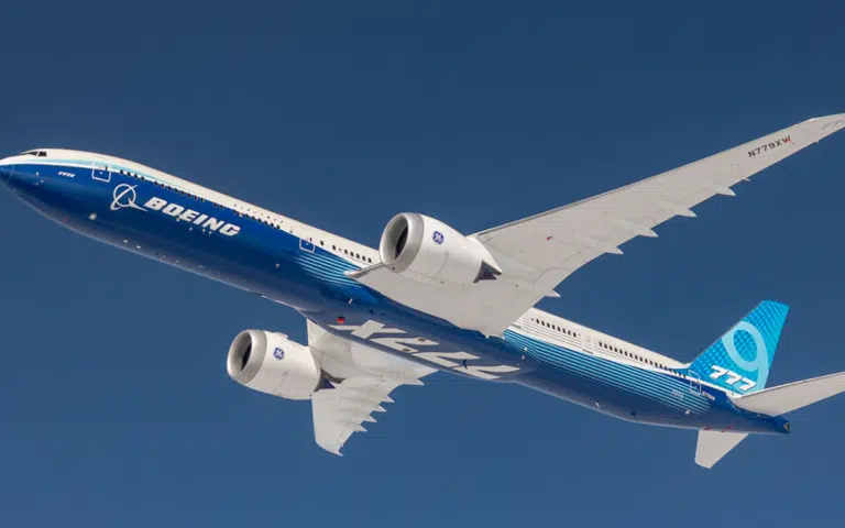 Huge horsepower numbers in the Boeing 777X airliner, one of the worlds newest commercial aircraft