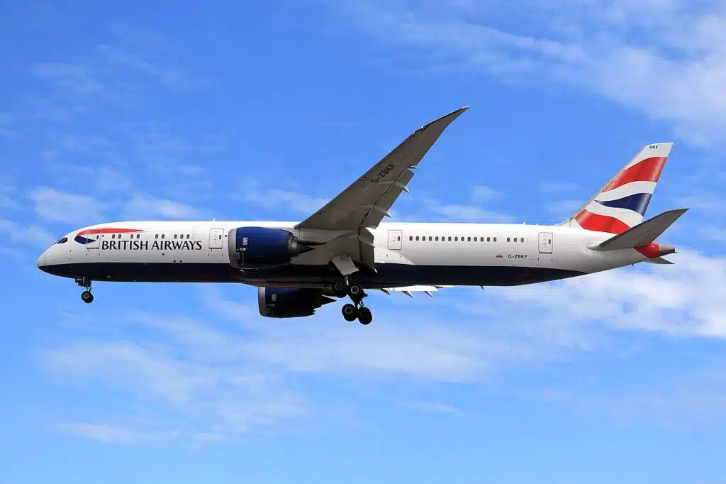 British Airways flight