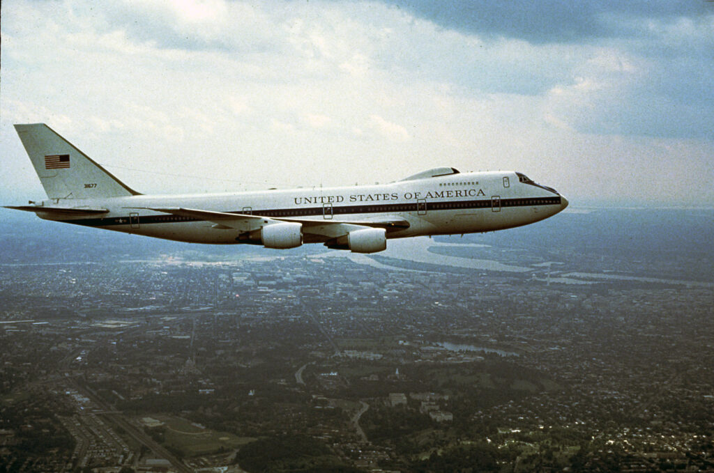 The first E-4B model aka Boeing Doomsday plane