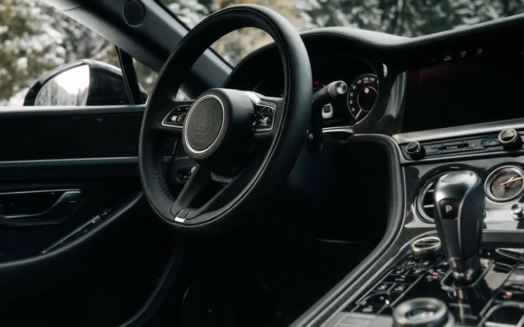 Brabus shows off its famous Bentley Continental GT build as the 900 Superblack is pictured drifting through snowy mountains in Austria