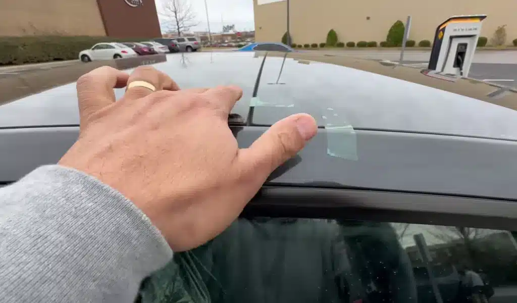 Plastic cover on Tesla Model 3