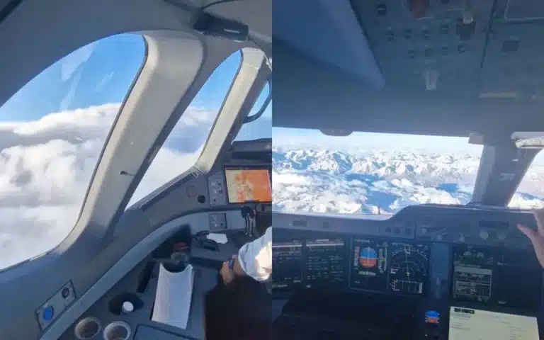 Breathtaking Airbus A350 cockpit view is like something from a spaceship