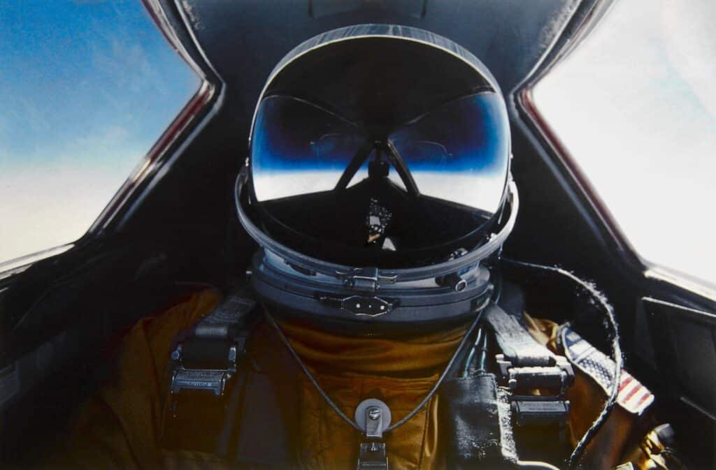 Brian Shul in the cockpit