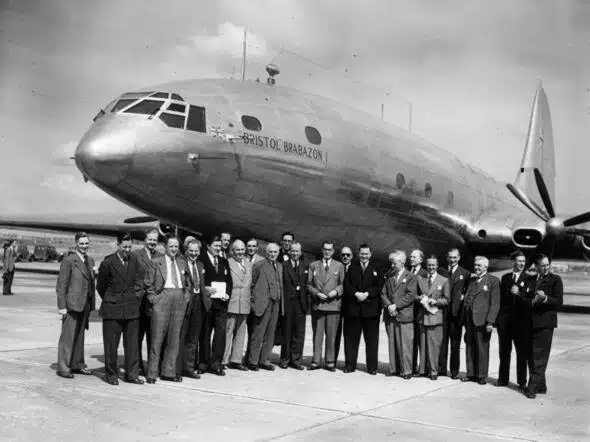 The Bristol Brabazon was larger than the Boeing 737