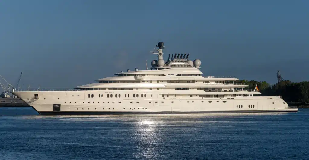 British royals Prince William and Kate are apparently spending the summer aboard Opera superyacht, a massive $450 million vessel owned by the Al Nahyan family of Abu Dhabi