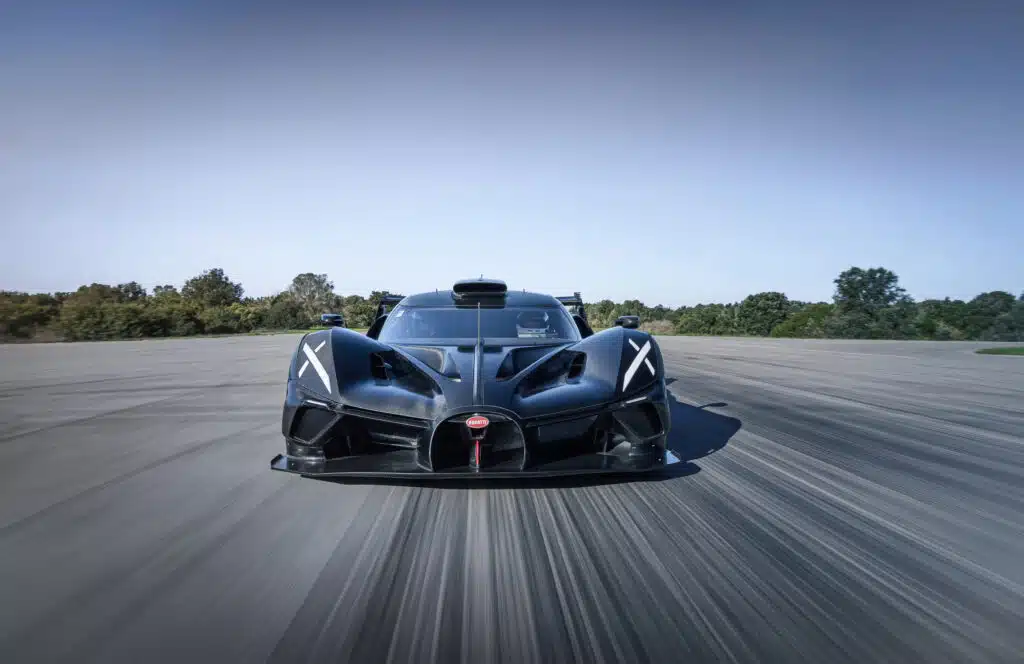 A Bugatti Bolide supercar was spotted unloading in Australia