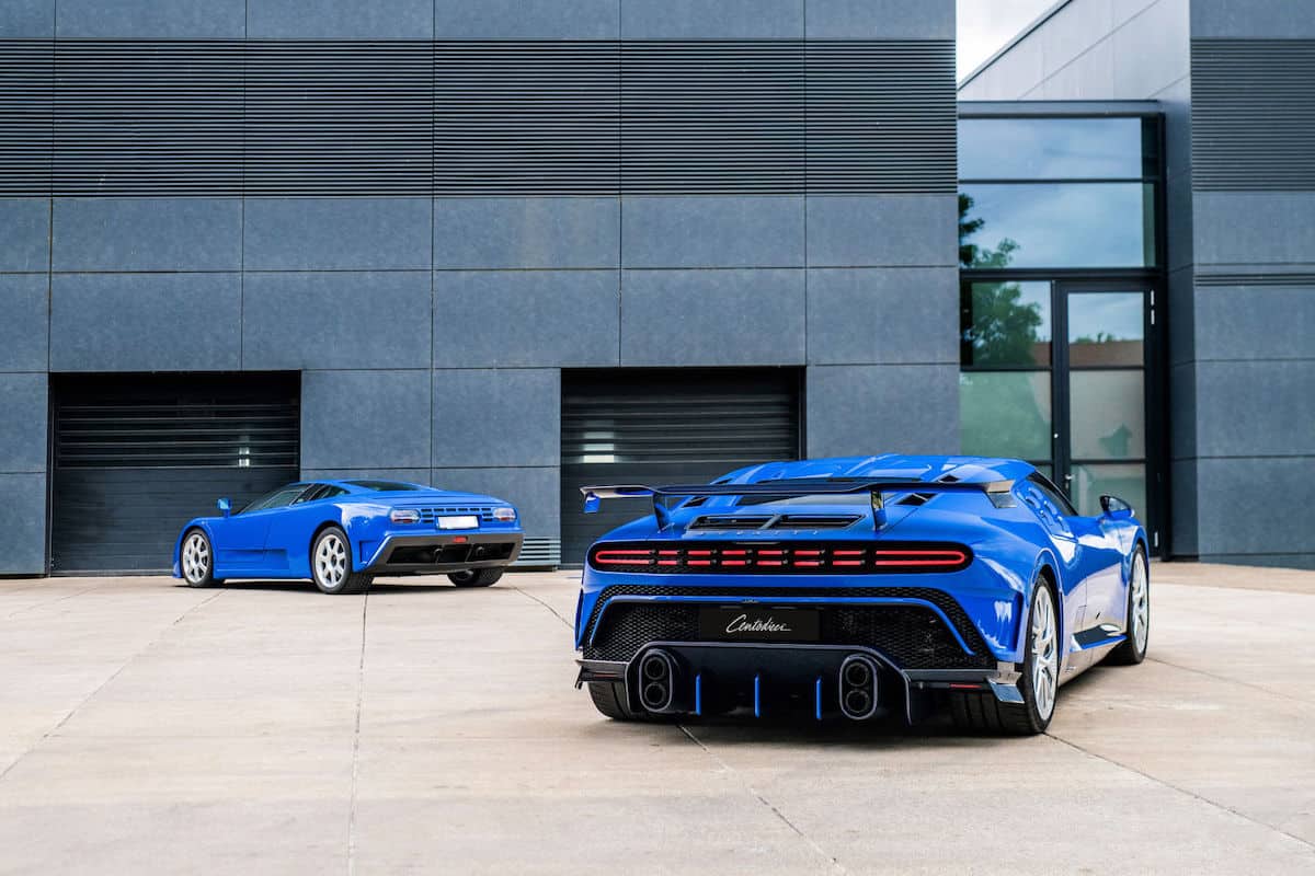 Bugatti Centodieci and EB110