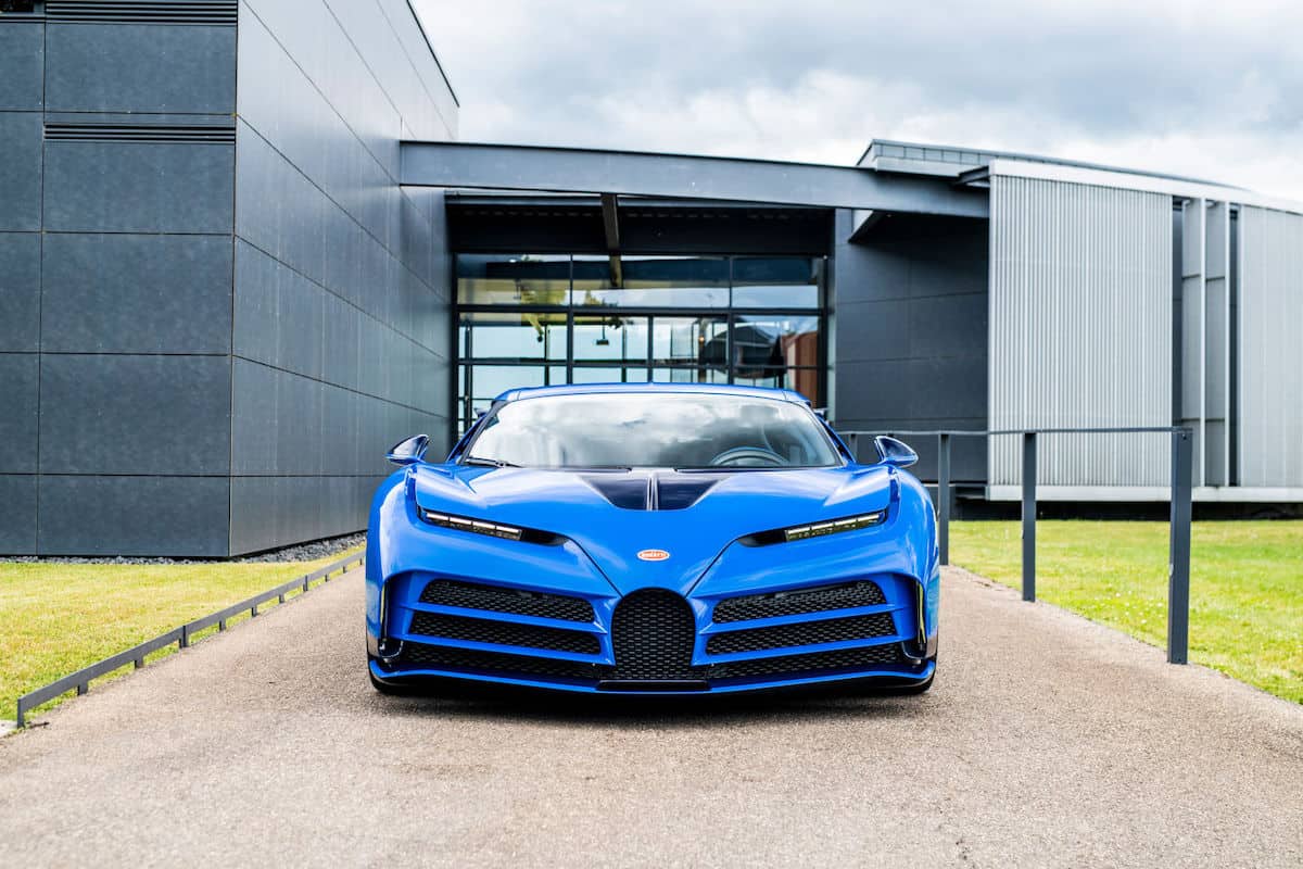Front view of the Bugatti Centodieci