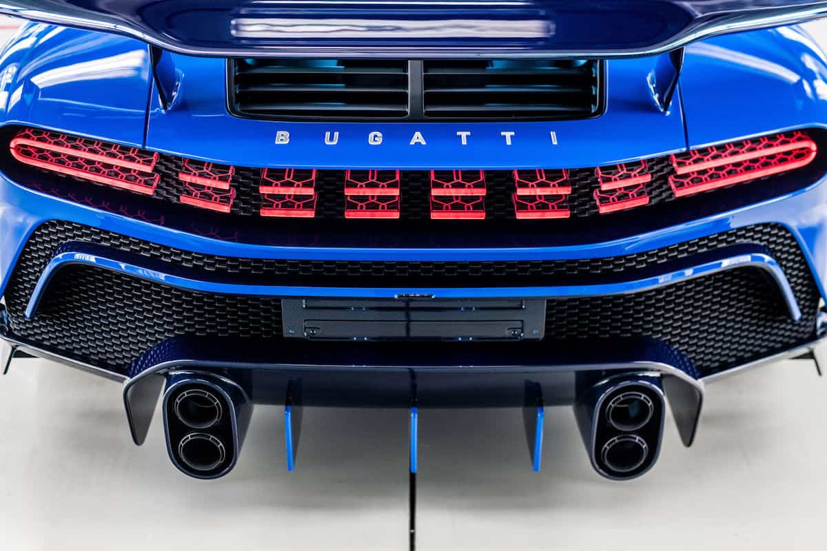 Rear diffuser of the Bugatti Centodieci