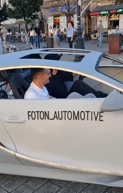 Polish guys build genius Bugatti Chiron that's a bicycle you pedal instead of push to accelerate