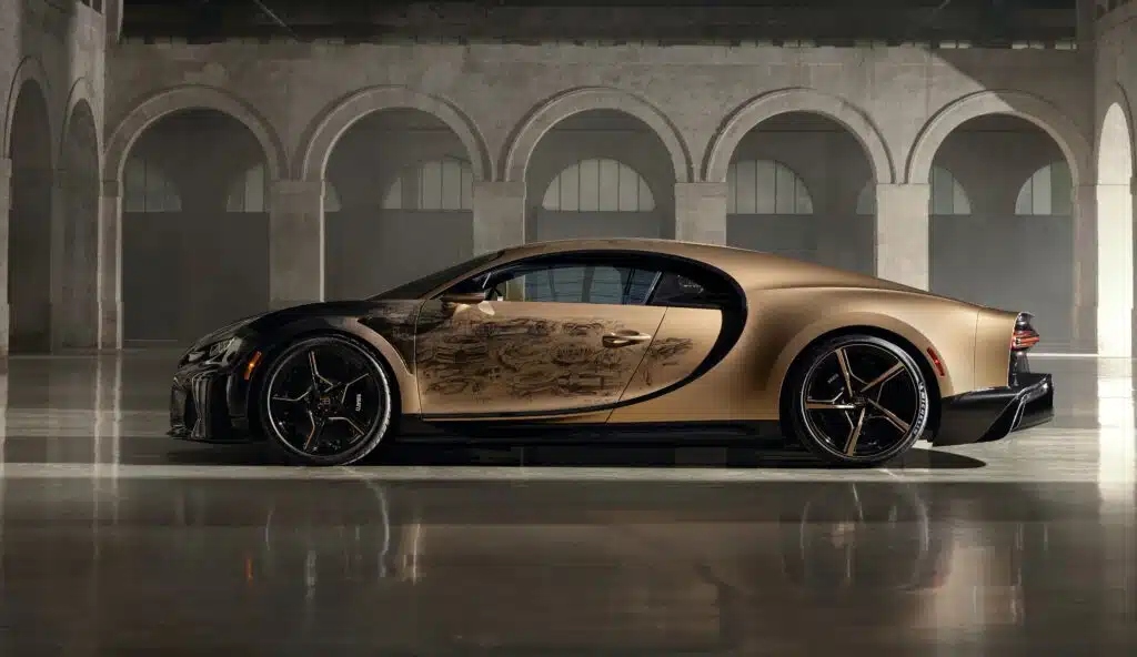 Bugatti Chiron Golden era, driver side