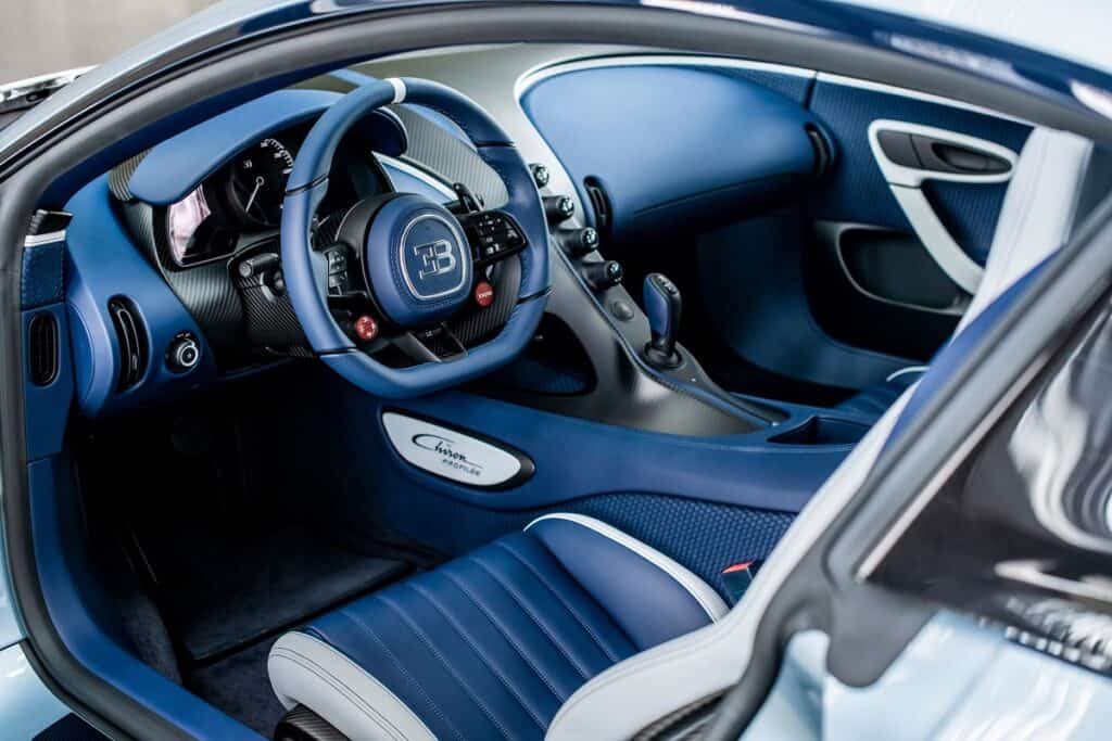 Bugatti Chiron Profilée, seats and interior