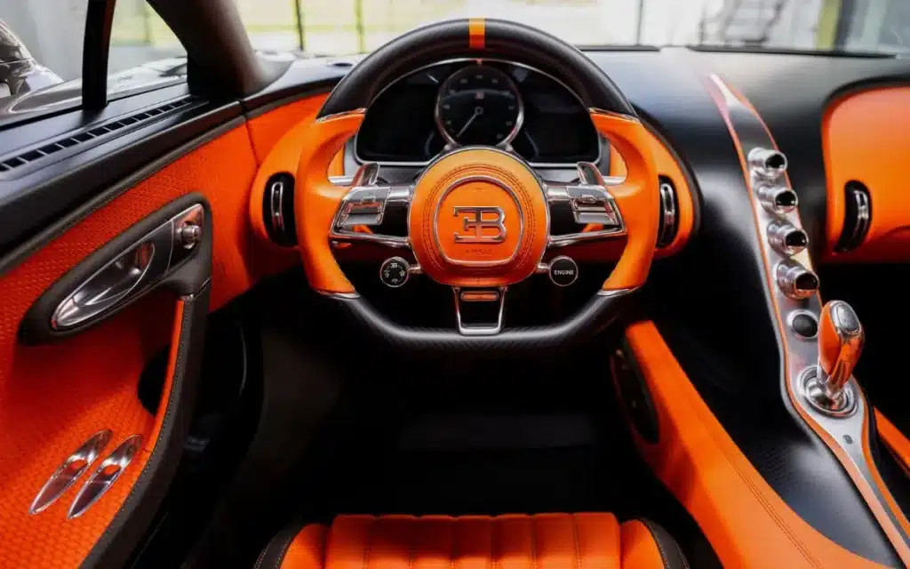Bugatti Chiron with amazing interior