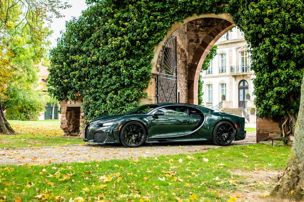 Bugatti Chiron parked outside