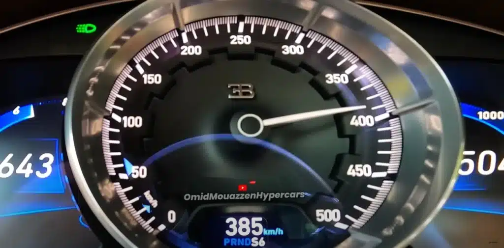 Bugatti Chiron Autobahn record