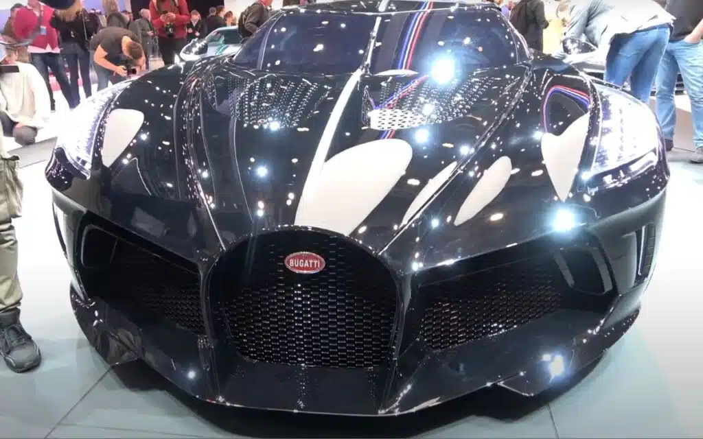 The Bugatti La Voiture Noire pictured in 2019.