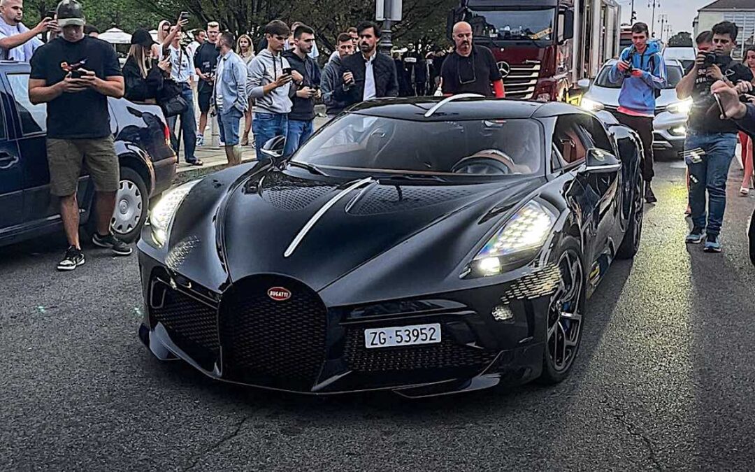 $18m Bugatti La Voiture Noire spotted in Croatia wearing Swiss license plates
