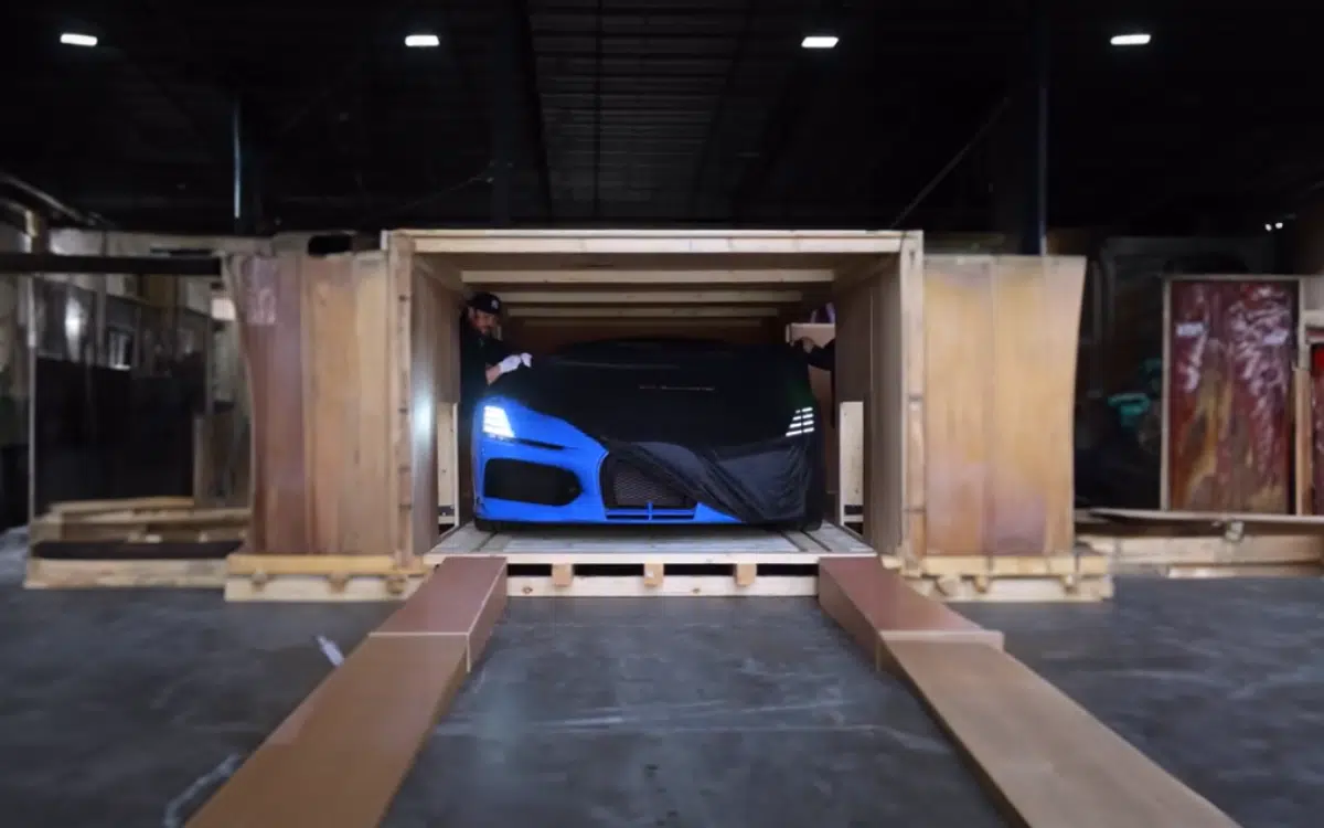 One of 99 Bugatti Mistral was unboxed for new owner and one thing was immediately striking