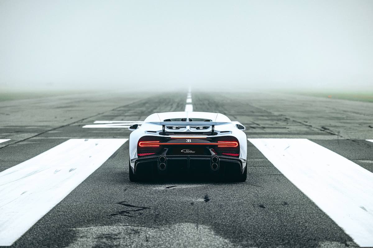 Bugatti Chiron Super Sport on airport runway