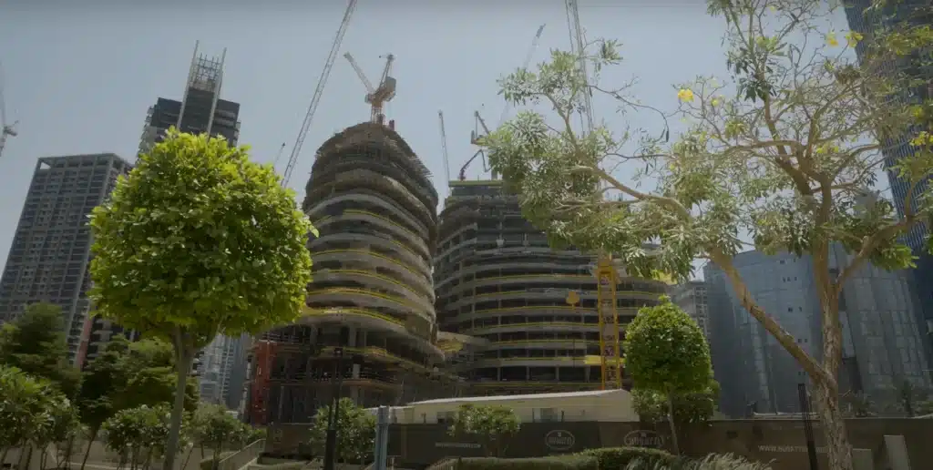 Bugatti's first residences in Dubai are making startling progress