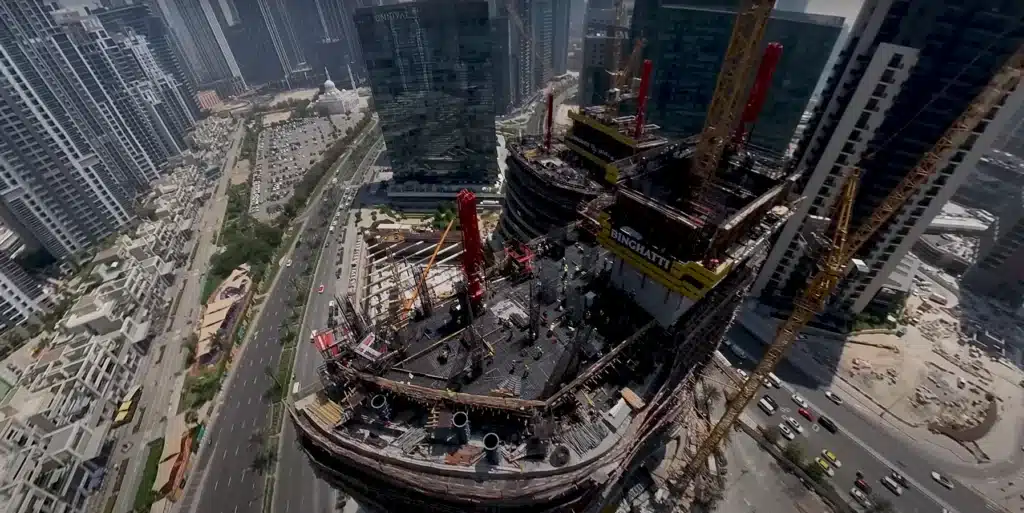 Bugatti's first residences in Dubai are making startling progress