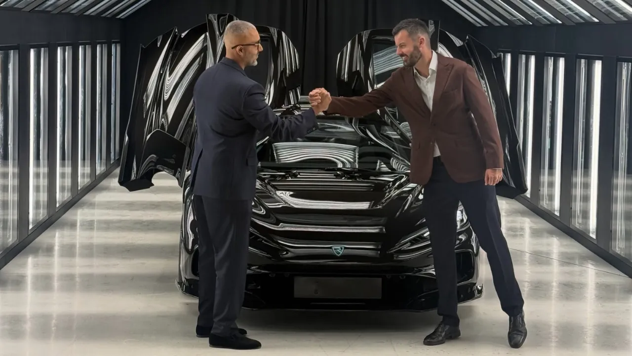 Bugatti Rimac CEO Mate Rimac personally delivers the very first 2,107HP Nevera R electric hypercar in rare factory handover