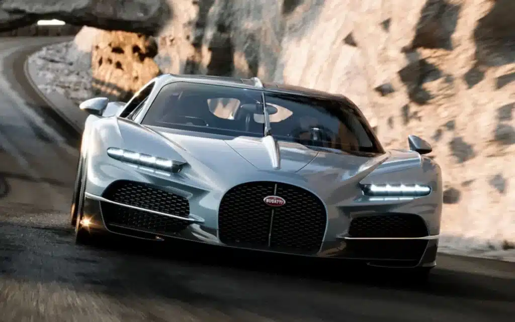 A $4.6 million Bugatti Tourbillon was put on odd steel wheels but there's a reason for it