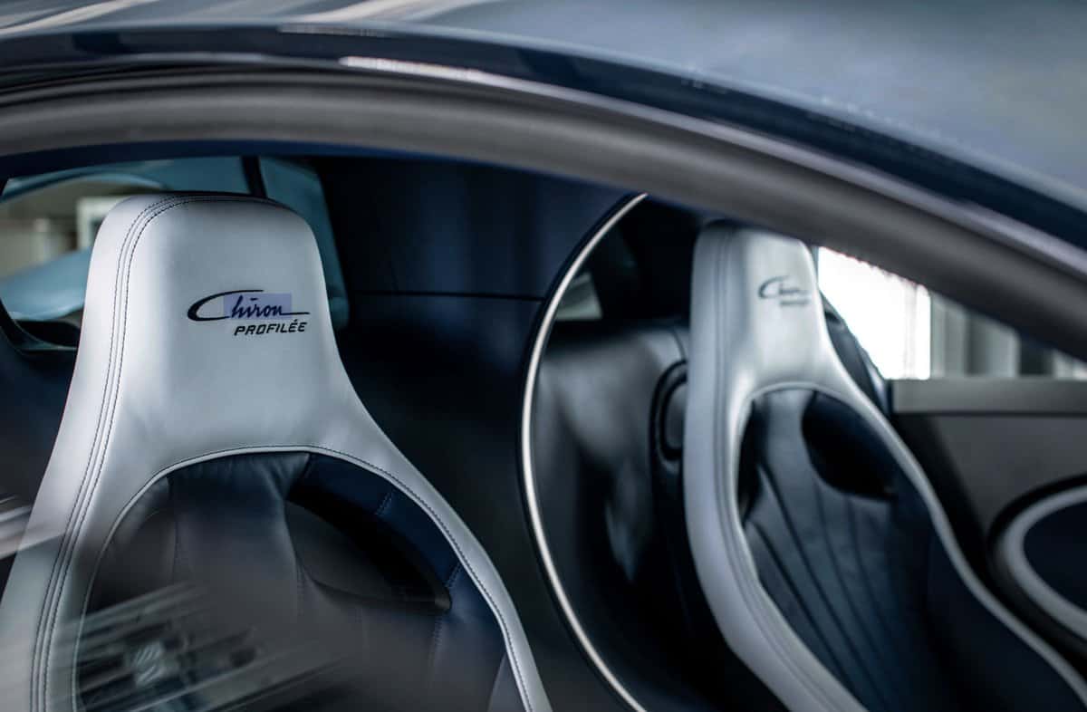 Bugatti Chiron Profilée interior seats