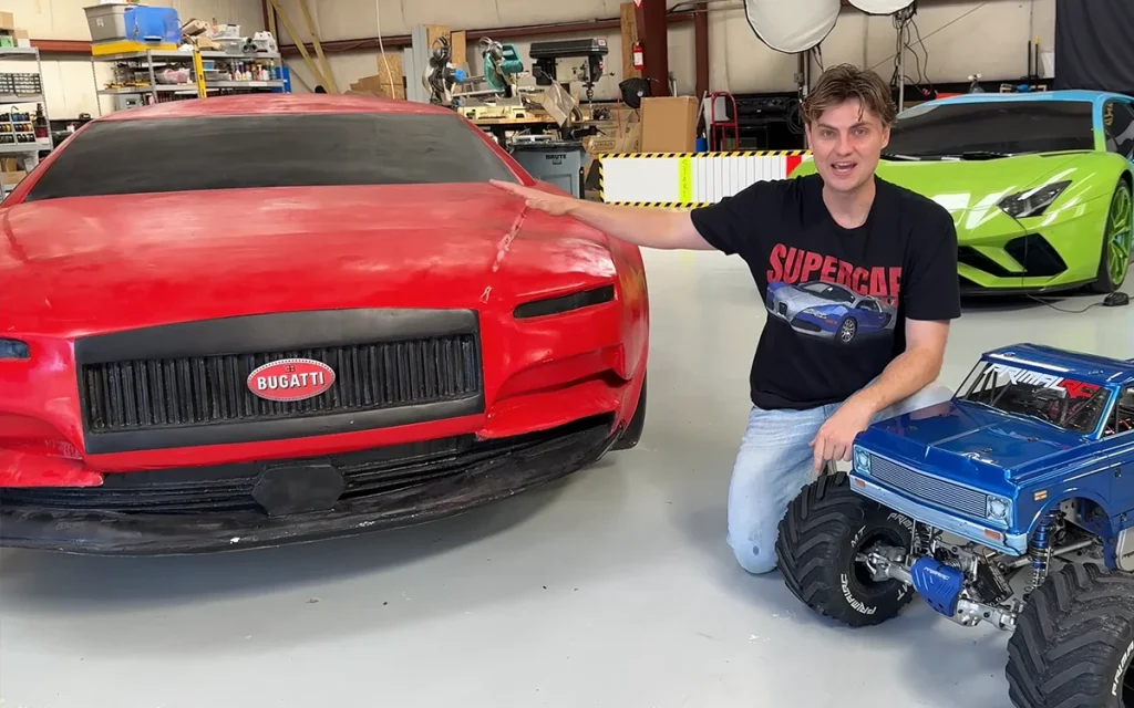 After purchasing a $30,000 Bugatti off Alibaba, this YouTuber was left aghast at the foam car that turned up, but he's now transformed it into a boat