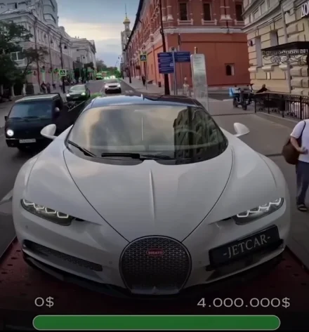 Wild video of Bugatti driving shows how many cars it has to drive past to add up to how much the supercar costs