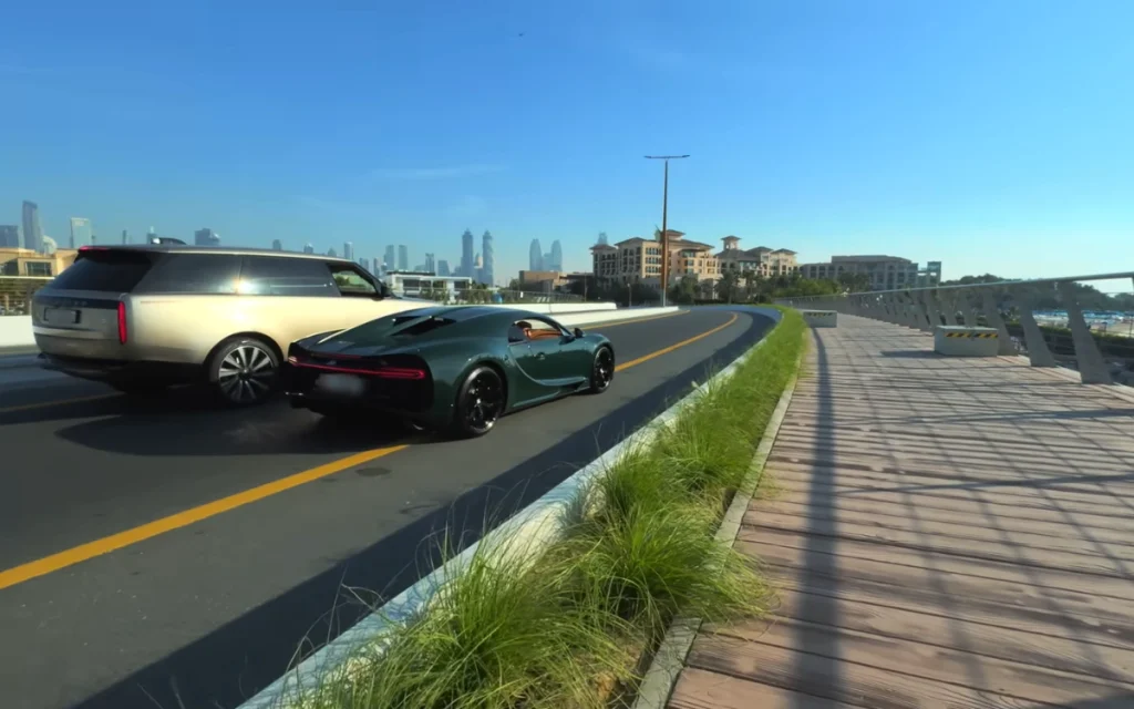 In Dubai, one man set out on a bold hitchhiking challenge, limiting himself to rides in supercars as he raced against time to reach his wife before she finished work.