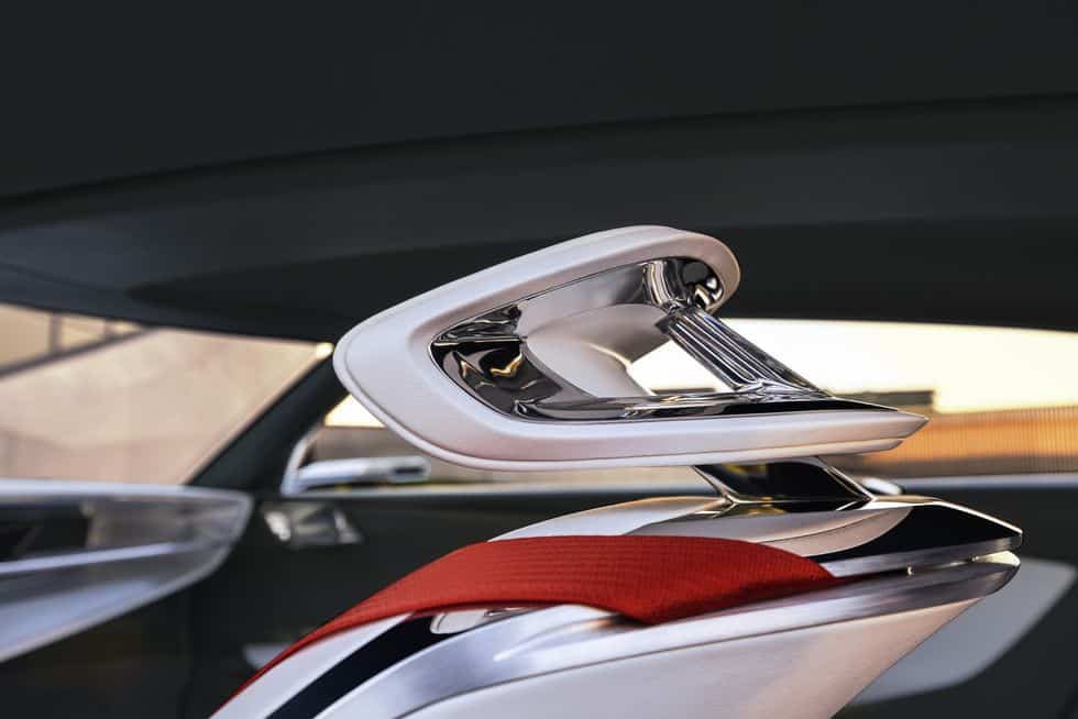 The Buick Wildcat EV coupe interior details