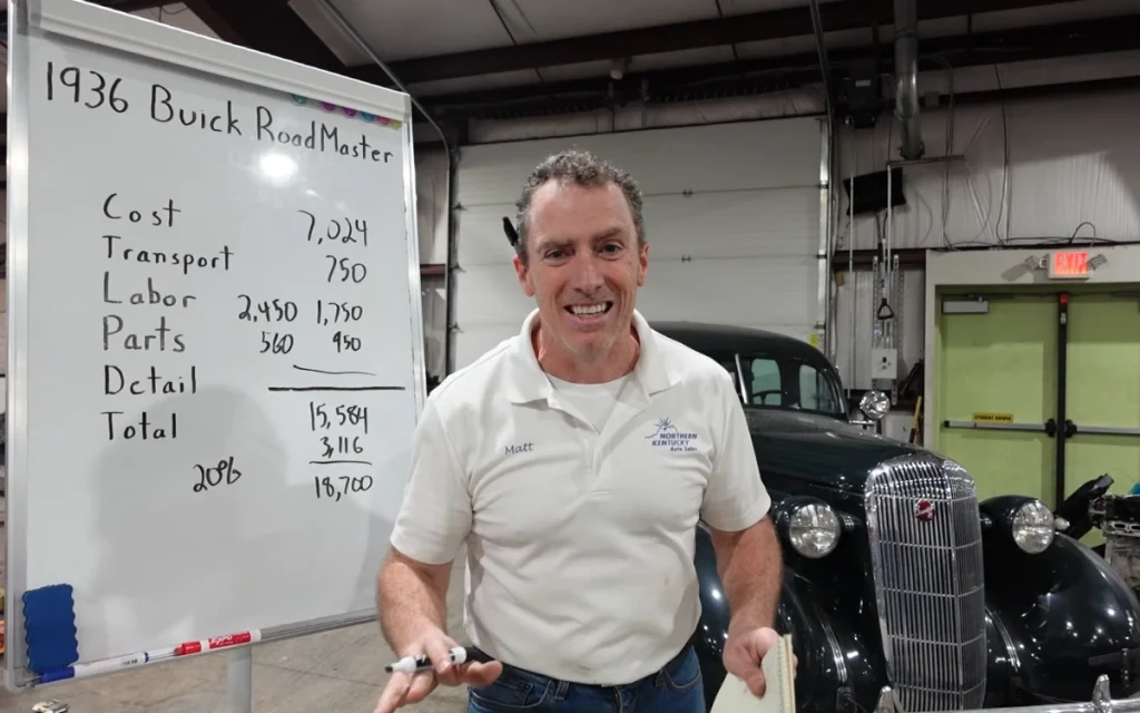 After buying a 1936 Buick Roadmaster from Copart, a Kentucky mechanic embarked on a long car restoration project to bring the forgotten classic back to life.