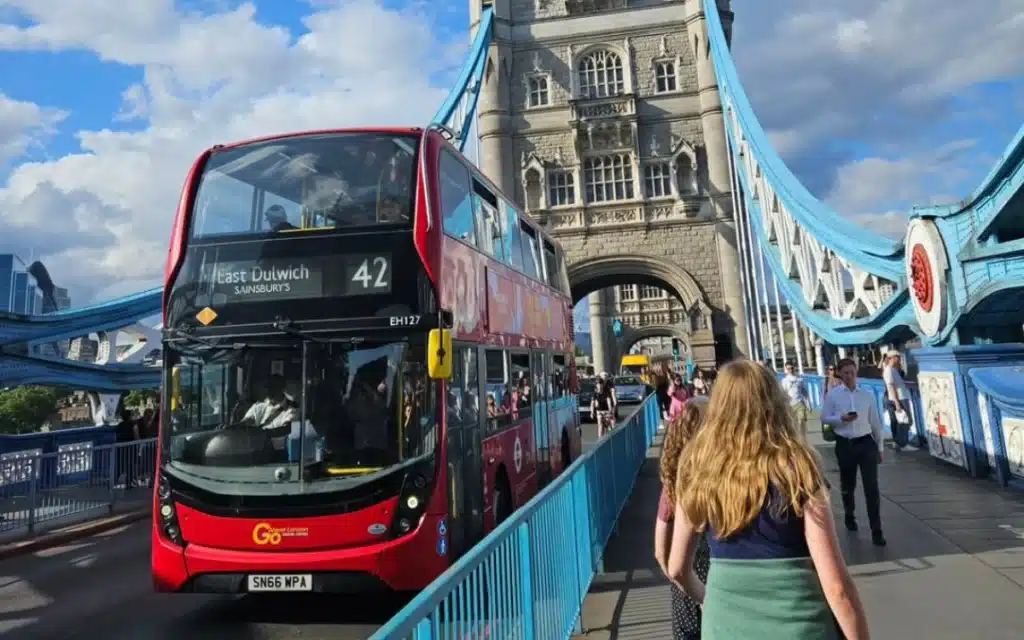 A London bus driver jumped a 6-foot gap on Tower Bridge with 20 passengers aboard